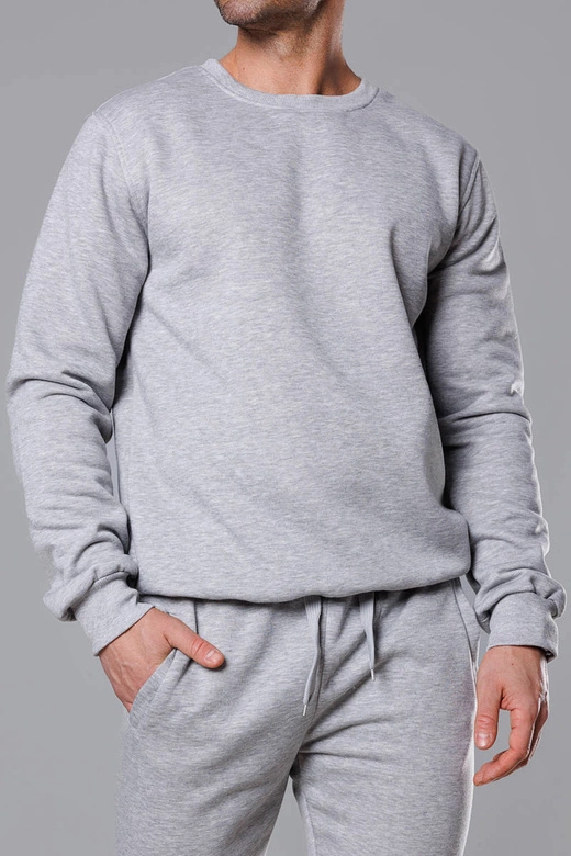 Komplet dresowy męski jasny szary (68C10380-2)