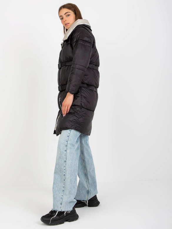 Kurtka zimowa z odpinanymi rękawami Factory Price czarna (TR8139)