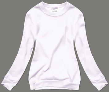 BLUZA DRESOWA DAMSKA ZE ŚCIĄGACZAMI BIAŁA (W01-1)