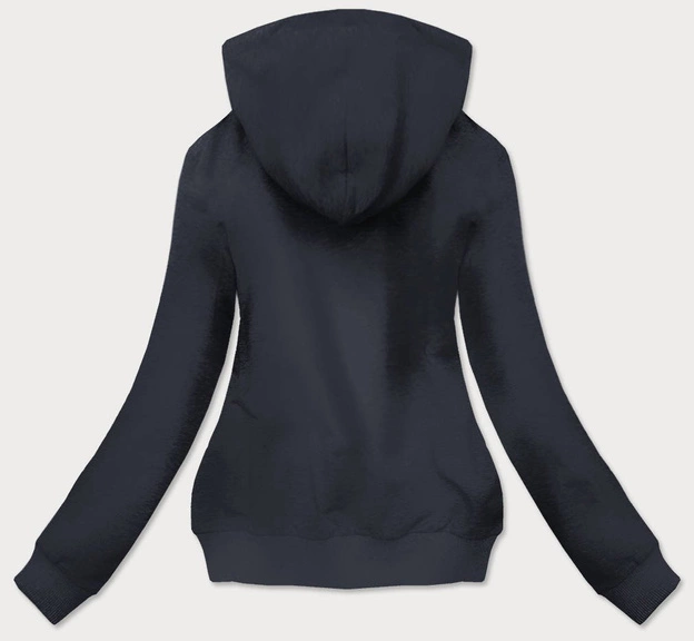 BAWEŁNIANA BLUZA DRESOWA Z OZDOBNĄ APLIKACJĄ TYGRYS GRANATOWA (58078/1)