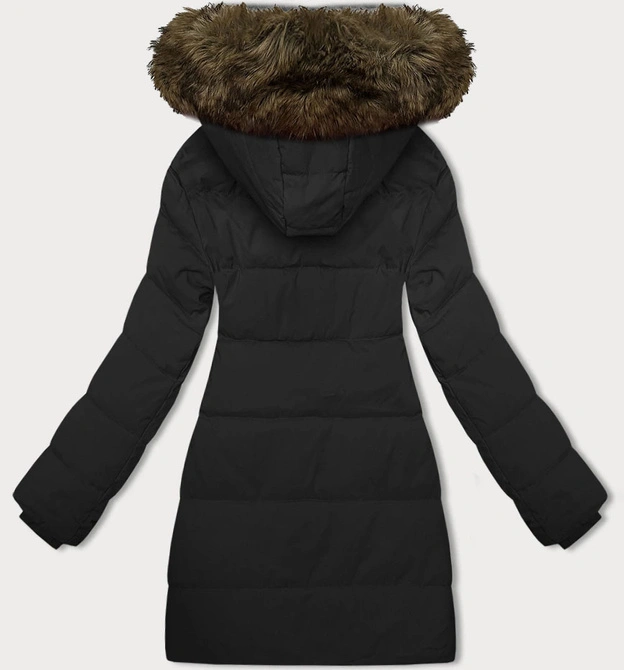 Zimowa kurtka damska z kapturem J Style czarna (16M9099-392)