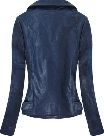 RAMONESKA Z EFEKTEM POPĘKANEJ SKÓRY GRANATOWA (C1018)