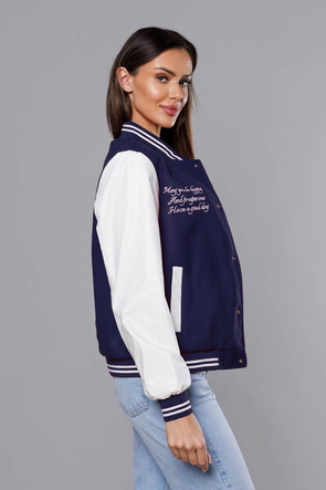 Kurtka damska bomber granatowa (16M9067-215)