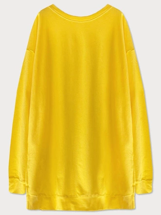 Długa damska bluza żółta (698ART)