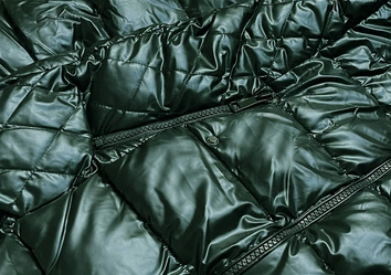 Taliowana kurtka zimowa damska zielona (2M-028)