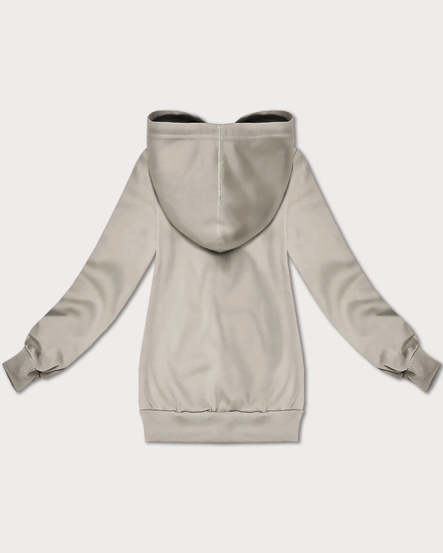 Rozpinana bluza damska z kapturem S'West beżowa (B-12#)