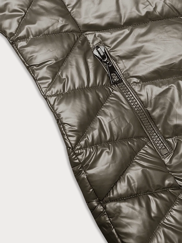 Pikowana zimowa kurtka damska J Style stare złoto (16M9100-403)