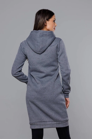 Długa bluza dresowa ciemnoszara (YS10005-5)