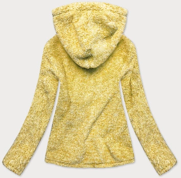 Pluszowa damska bluza melanż żółta (hh008-26)