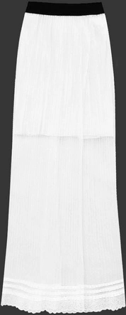 ZWIEWNA PLISOWANA SPÓDNICA BIAŁA 2 (98ART)
