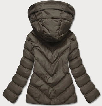 Krótka zimowa kurtka damska army (5m725-136)