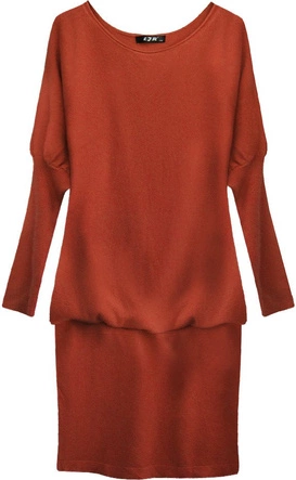 SWETERKOWA TUNIKA CEGLANA (1533/1)