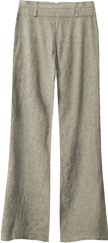 SPODNIE DZWONY CIEMNOBEŻOWE (X2505X)