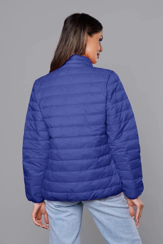 Lekka pikowana kurtka damska granatowa (58M23037-215)