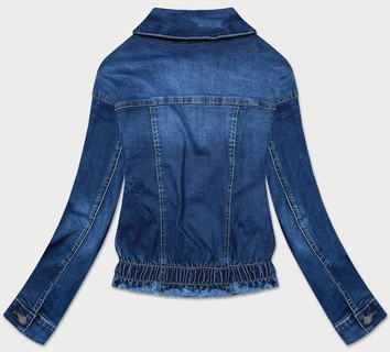 Damska kurtka jeansowa nietoperz granatowa (5668-k)