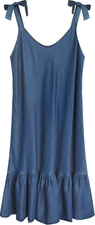 SUKIENKA Z FALBANĄ CIEMNONIEBIESKA (393/1ART)