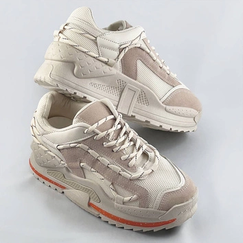 Damskie buty sportowe beżowe (s1115)