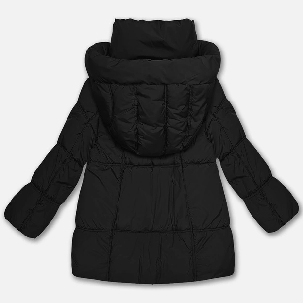 Puchowa damska kurtka oversize S'West czarna (B8539-1)