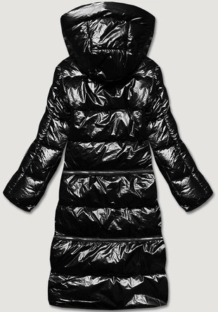 KURTKA ZIMOWA DAMSKA TRZY DŁUGOŚCI CZARNA (OMDL-009)