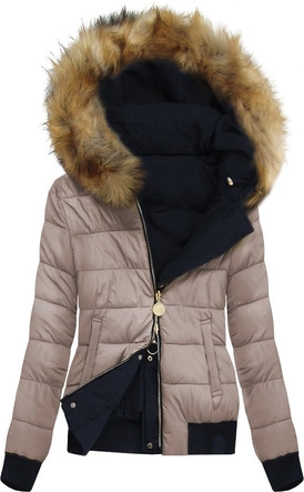 DWUSTRONNA KURTKA BOMBER GRANATOWA (W712)