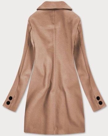 KLASYCZNY PŁASZCZ DAMSKI BRĄZOWY (25533)