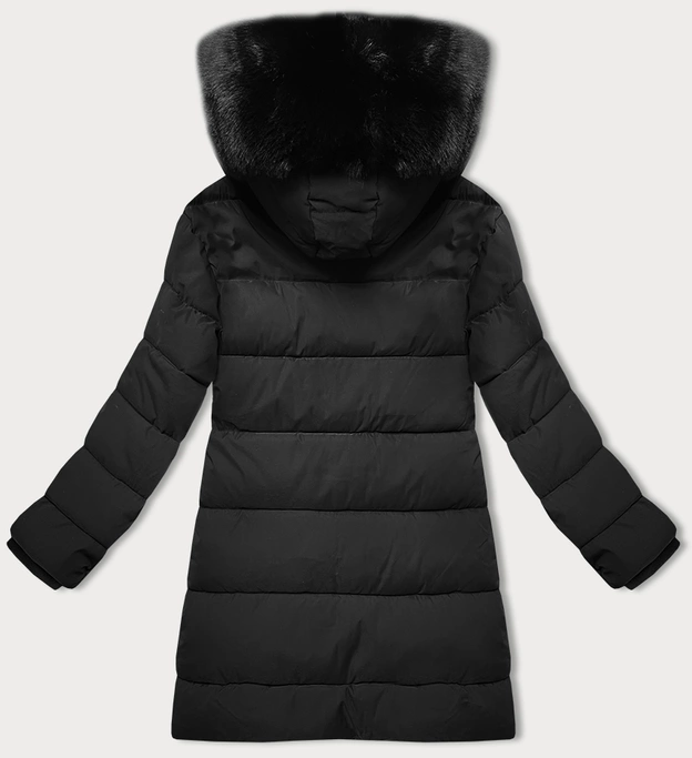 Zimowa kurtka damska z kapturem J Style czarny (16M9192-392)