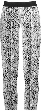 BŁYSZCZĄCE LEGGINSY W ZWIERZĘCY WZÓR CZARNO-BIAŁE (318/1ART)