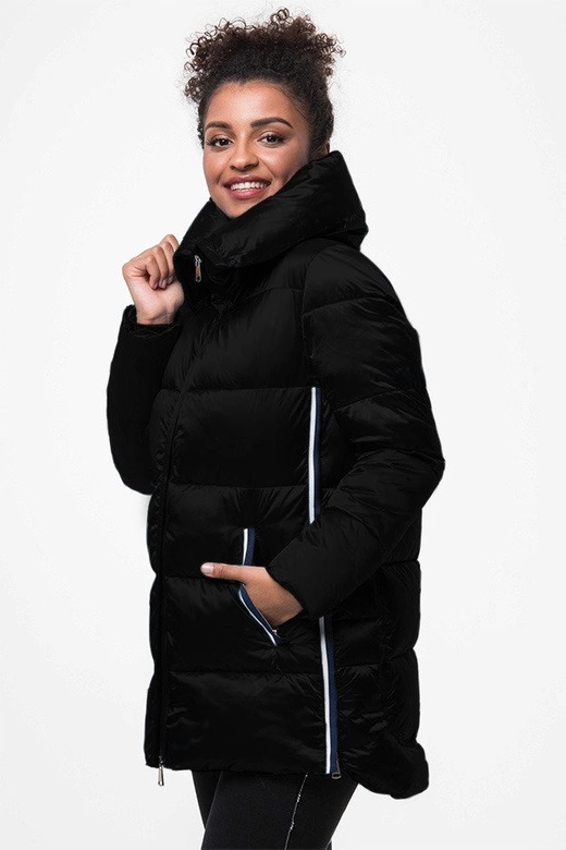 KURTKA Z LAMPASAMI CZARNA (J9-001)