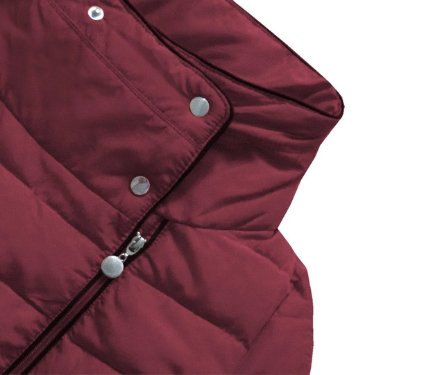PIKOWANA KURTKA Z KOŁNIERZEM BORDOWA (R1058)