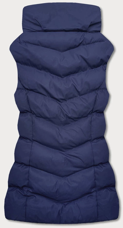 Puchowy bezrękawnik damski granat (5m719-215)