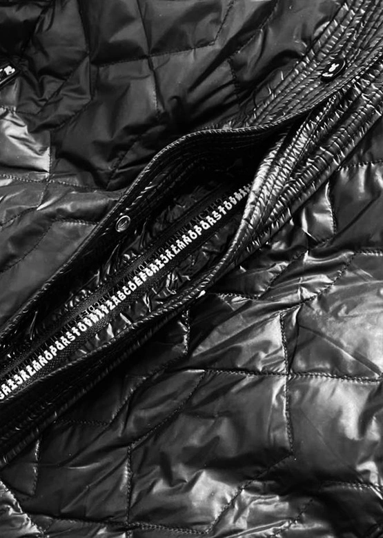 Luźna kurtka damska nietoperz czarna (750art)