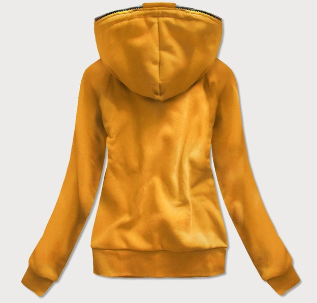 BLUZA Z KAPTUREM ŻÓŁTA (X525X)