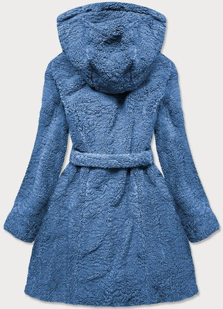 Damska kurtka baranek niebieska (gsq2229)