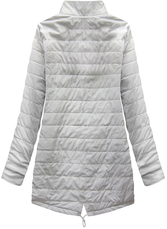 DWUSTRONNA PARKA Z KAPTUREM SZARA (W0233BIG)
