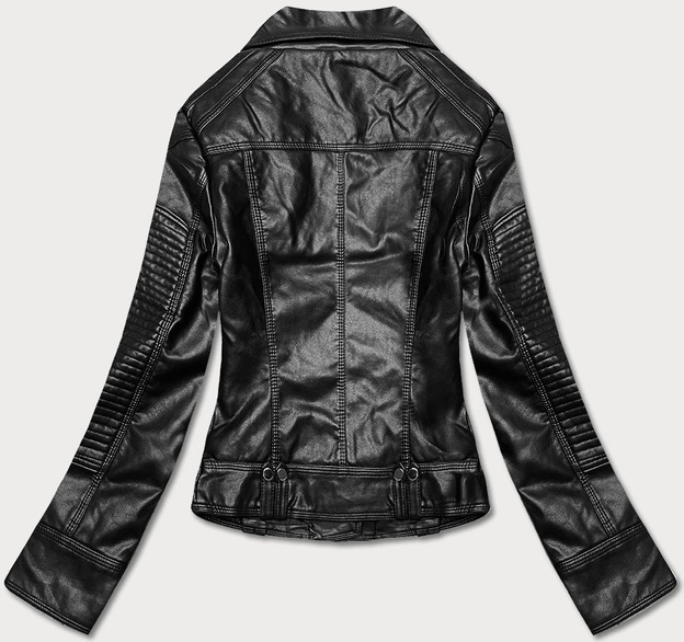 Kurtka ramoneska z klapami czarna (11Z8037)