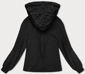 Bluza w prążki damska czarna (AMG-311)