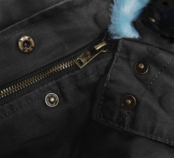 ZIMOWA PARKA DAMSKA CZARNA (D-196-3)