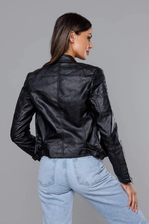 Ramoneska ze stójką czarna (HM23)