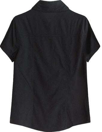 KOSZULA Z KRÓTKIM RĘKAWEM CZARNA (2016)