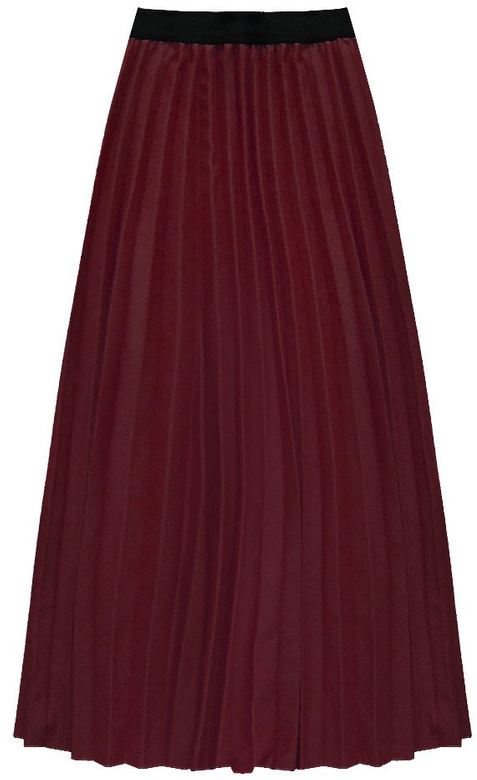 PLISOWANA SPÓDNICA MAXI BORDOWA (135ART)