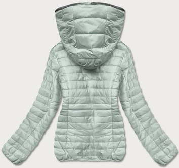 Kurtka z kapturem szaromiętowa (dl011)