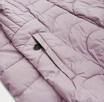 CIENKA PIKOWANA KURTKA DAMSKA RÓŻOWA (68-1939)