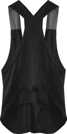 KRÓTKA KAMIZELKA Z OZDOBNYMI GUZIKAMI CZARNA (1220)