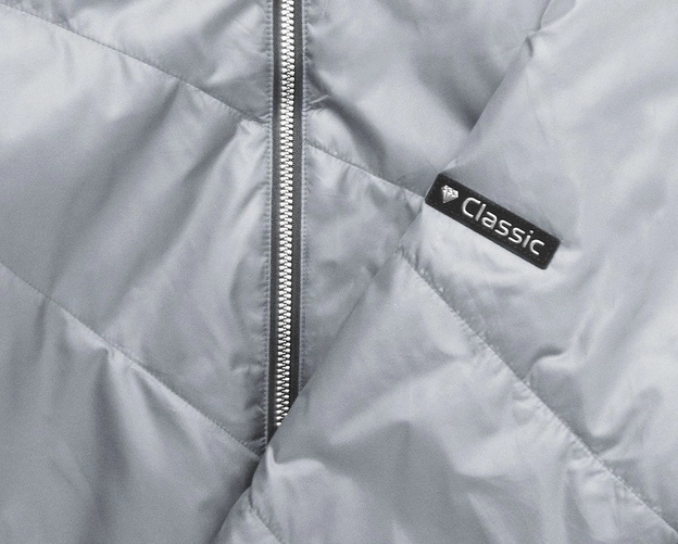 PIKOWANA KURTKA Z KAPTUREM SZARA (B9516)