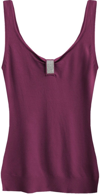 SWETERKOWA BLUZKA NA RAMIĄCZKACH BURGUNDOWA (1125)