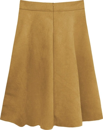 ROZKLOSZOWANA SPÓDNICA JASNOBRĄZOWA (537ART)