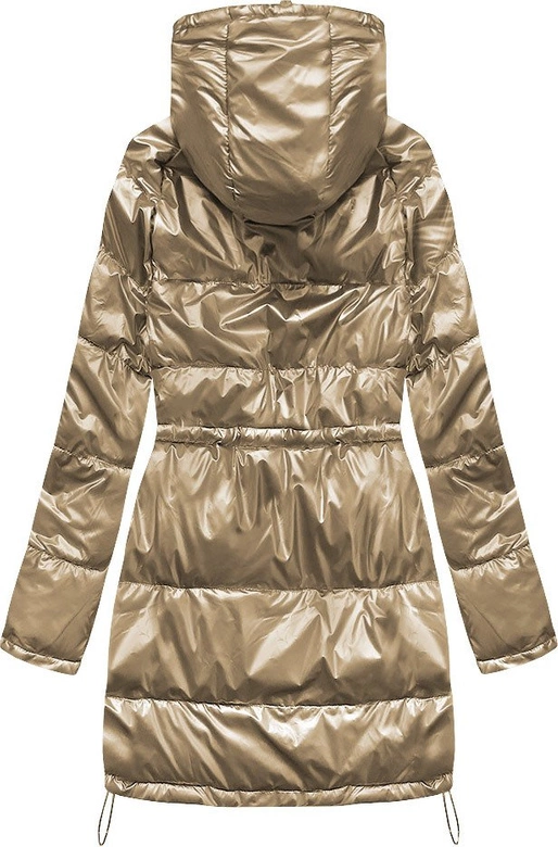 DWUSTRONNA ZIMOWA DAMSKA KURTKA ZŁOTA (1908)