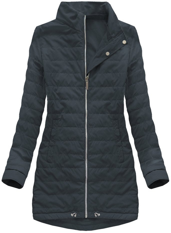 DWUSTRONNA PARKA Z KAPTUREM GRANATOWA (W0232BIG)