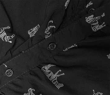 Bluzka z kołnierzykiem zebry granatowa (AWY2011D)