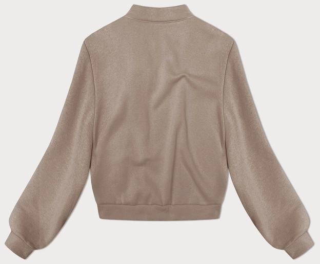 Dzianinowa bluza z różami beżowa (16023)